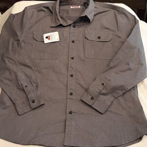 Wrangler XL Gray Button Down Shirt